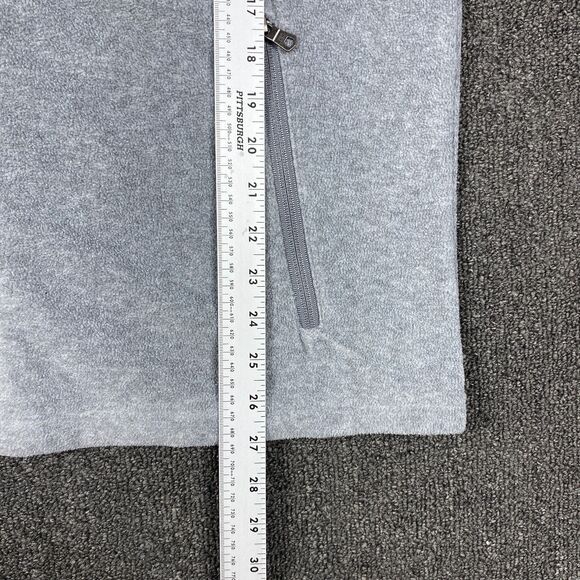 Tommy Hilfiger Jacket Fleece Gray Two Tone Casual Full Zip Sweater Size Large - Picture 2 of 5